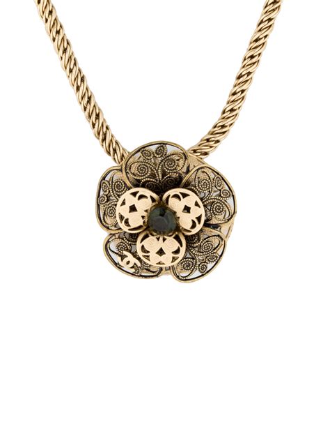 camelia chanel necklace|Chanel camellia necklace.